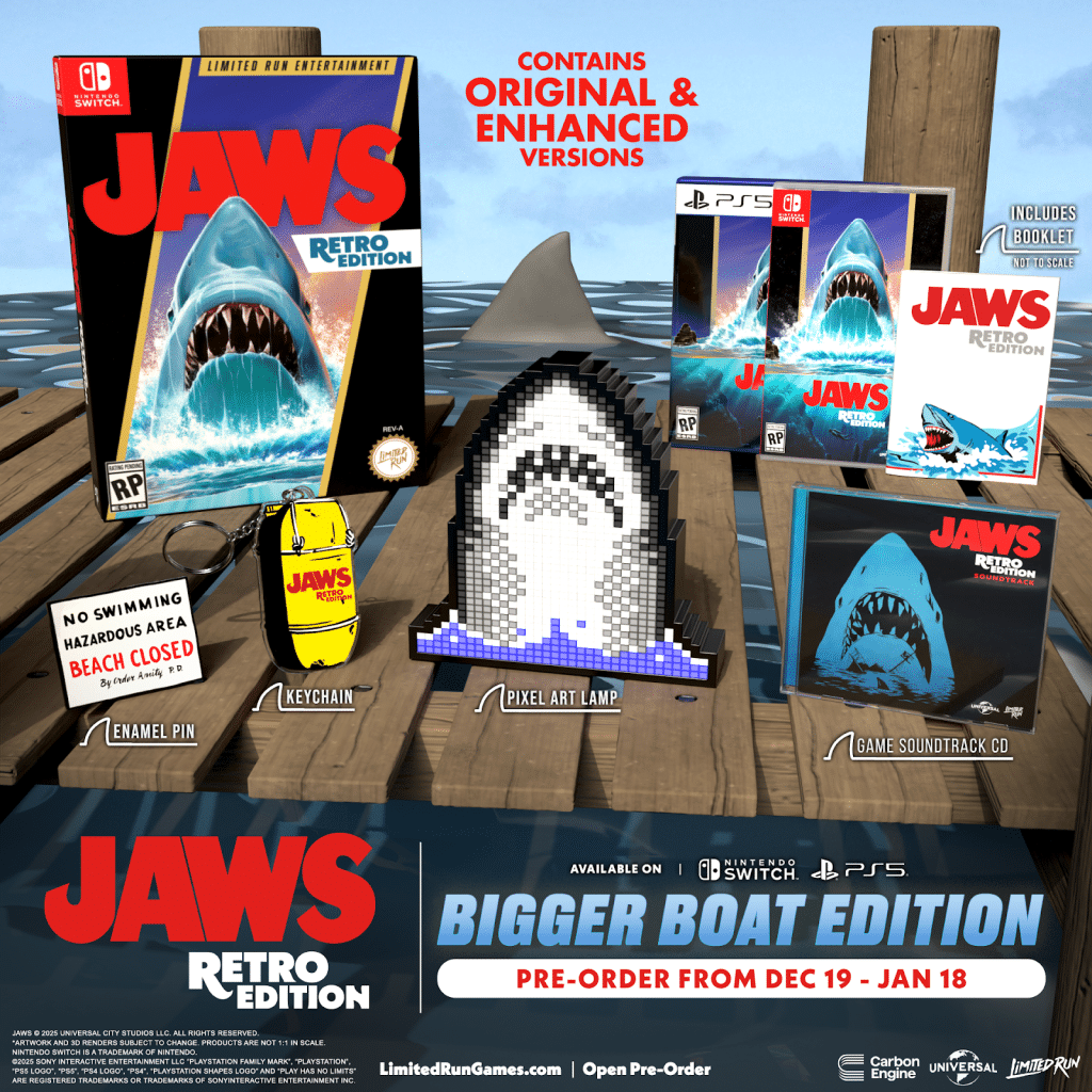 Jaws torna dal NES a PlayStation 5 e Nintendo Switch: vale la pena prenotare le edizioni fisiche?
