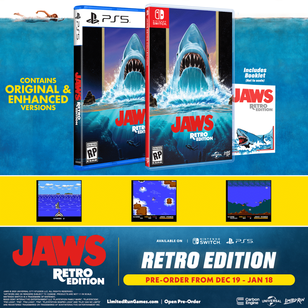 Jaws torna dal NES a PlayStation 5 e Nintendo Switch: vale la pena prenotare le edizioni fisiche?