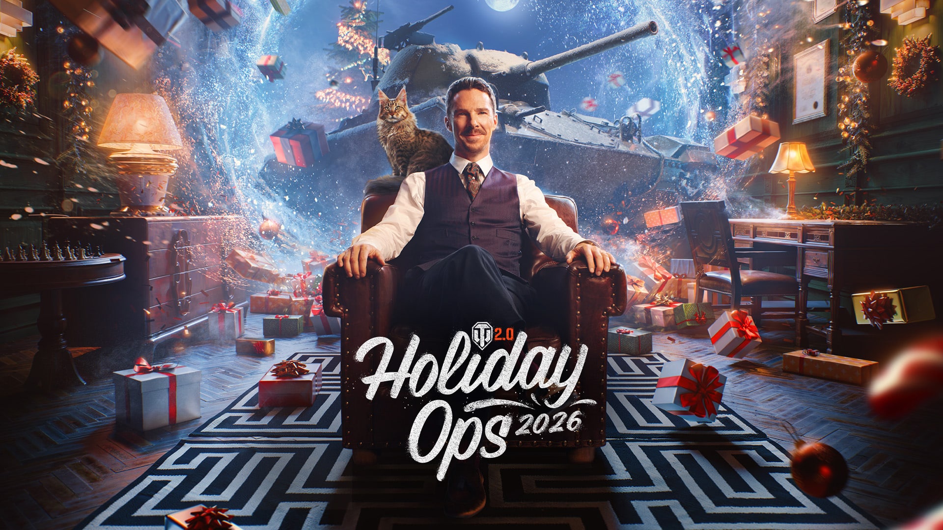 Benedict cumberbatch guida le operazioni delle feste 2026 di world of tanks