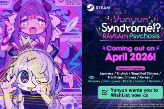 Yunyun Syndrome Rhythm Psychosis arriverà su Steam ad aprile 2026 con demo aggiornata e classifiche online.