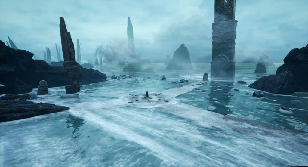 The shore