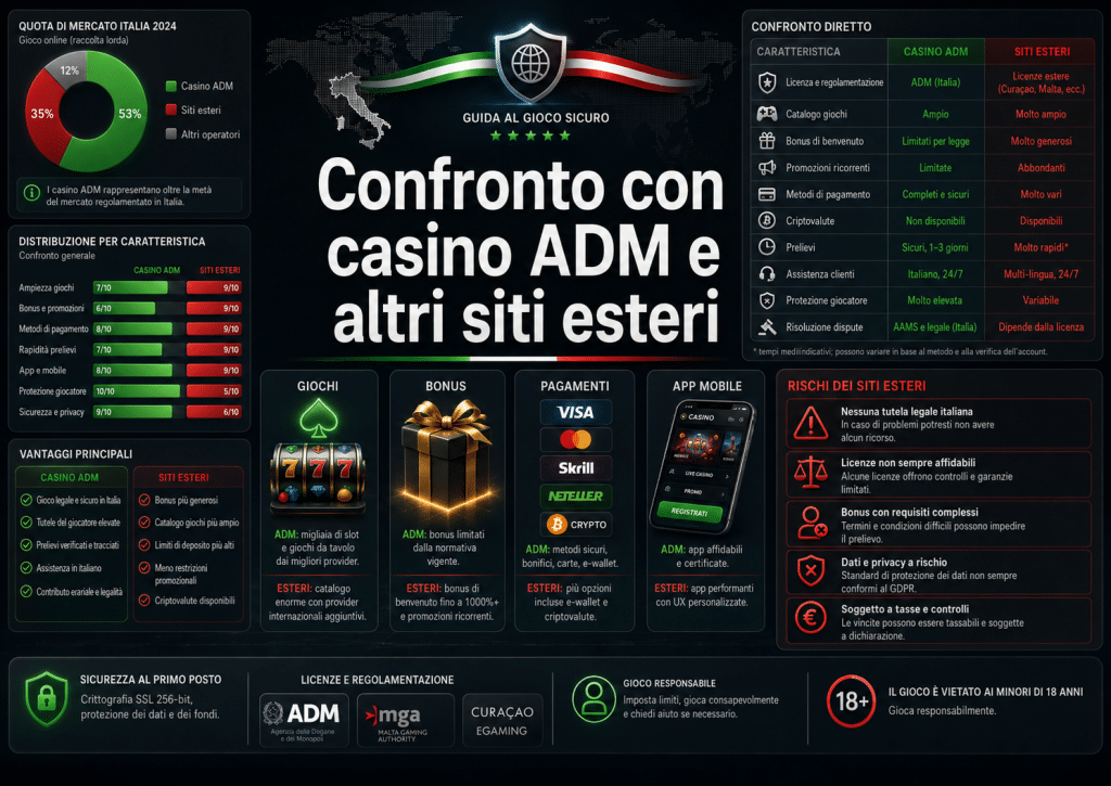 Casino non AAMS per utenti in Italia Casino non AAMS per utenti in Italia