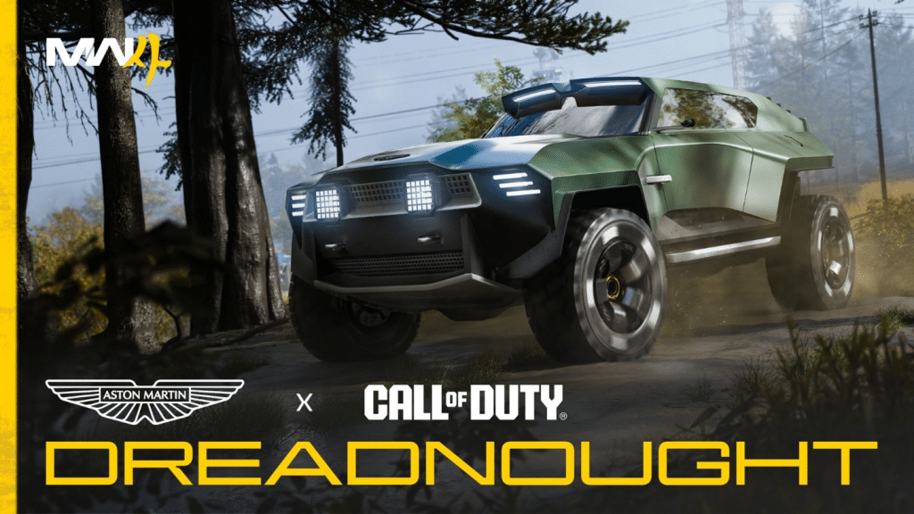 Call of duty e aston martin svelano il dreadnought