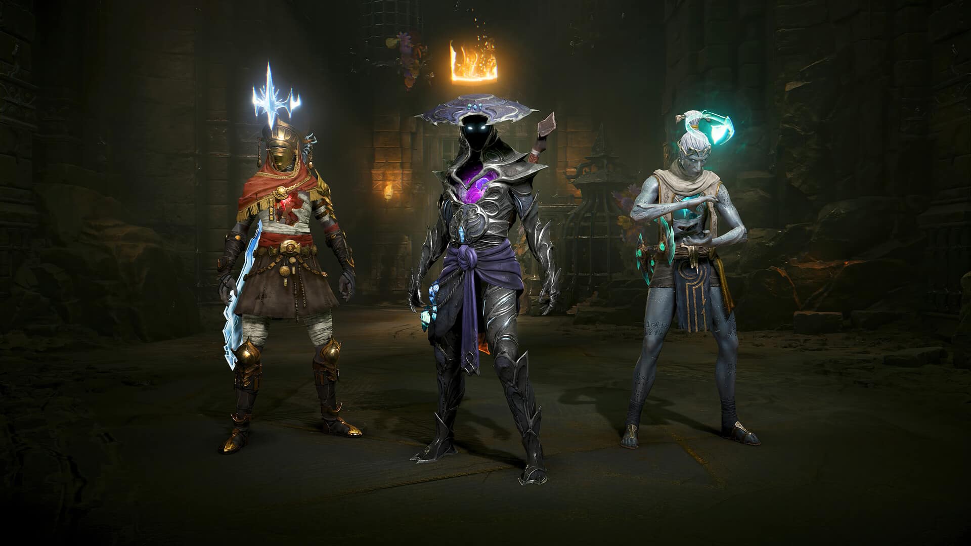 Squadra di tre personaggi in arkheron
