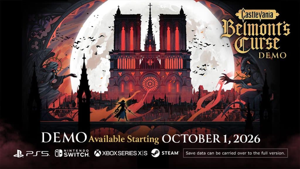 Castlevania belmont's curse demo del 1 ottobre 2026