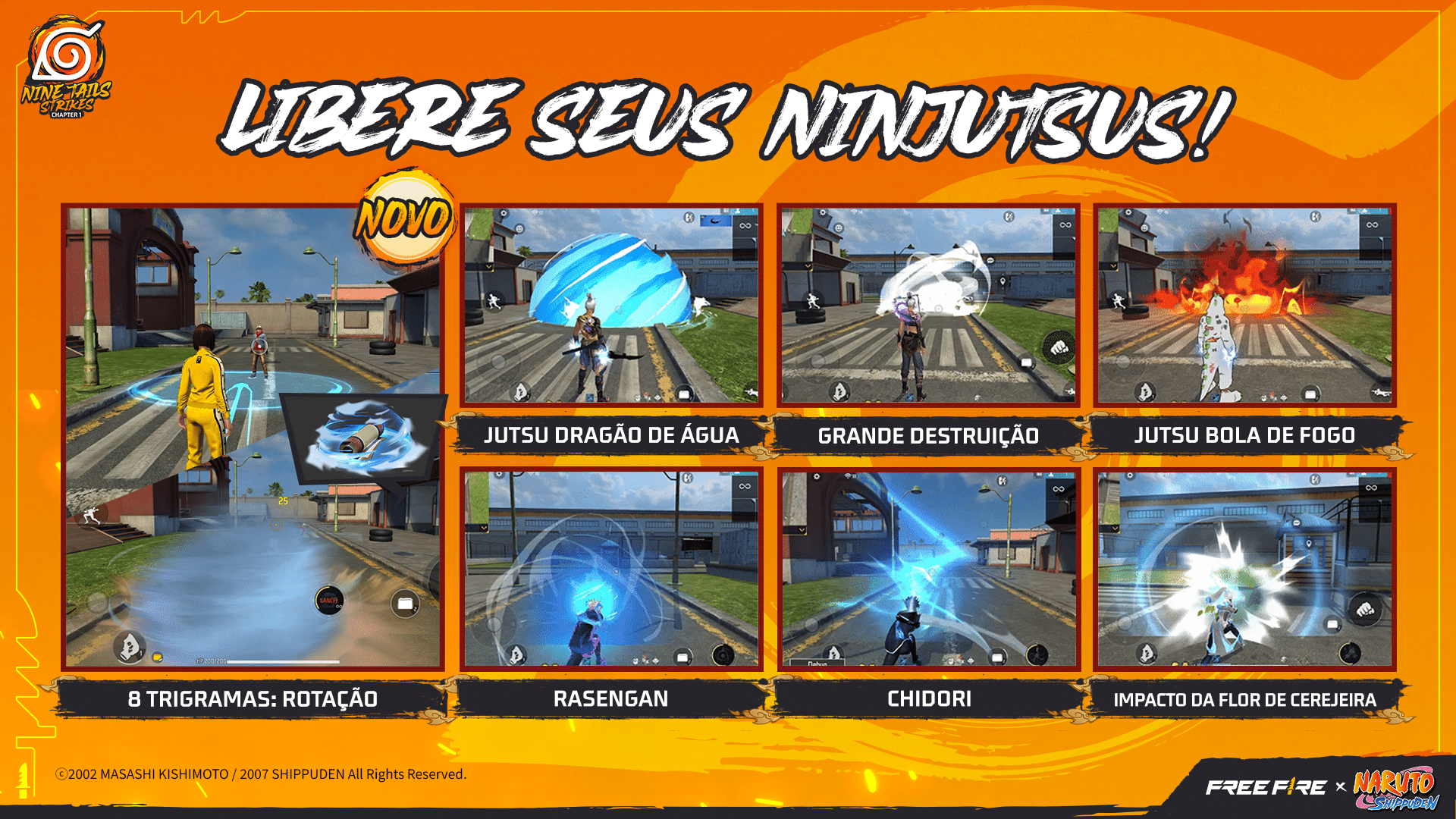 Free fire x naruto shippuden evento team 7 2026
