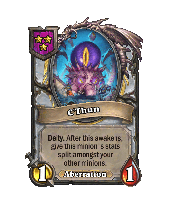 Hearthstone battaglia: aberrazioni dal 22 settembre, cosa cambia C'thun divinità aberrazione in hearthstone battaglia