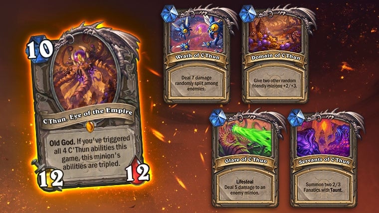 C'thun in hearthstone ritorno all'impero nero