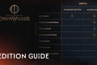 Le edizioni standard, day one, eclipse e collector’s di the blood of dawnwalker