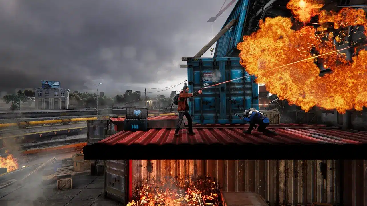 Kong: survivor instinct su switch: data, peso e lingua italiana Kong survivor instinct, scena di gioco con i titani