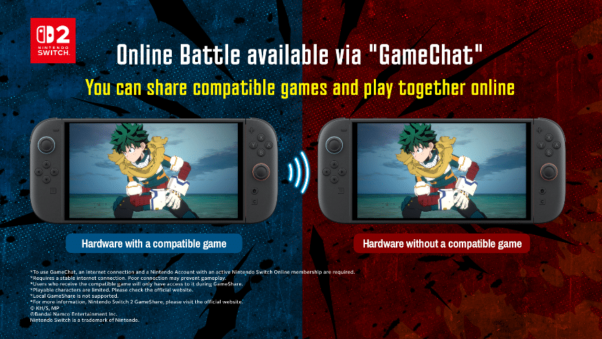 My Hero Academia All's Justice GameShare su Nintendo Switch 2