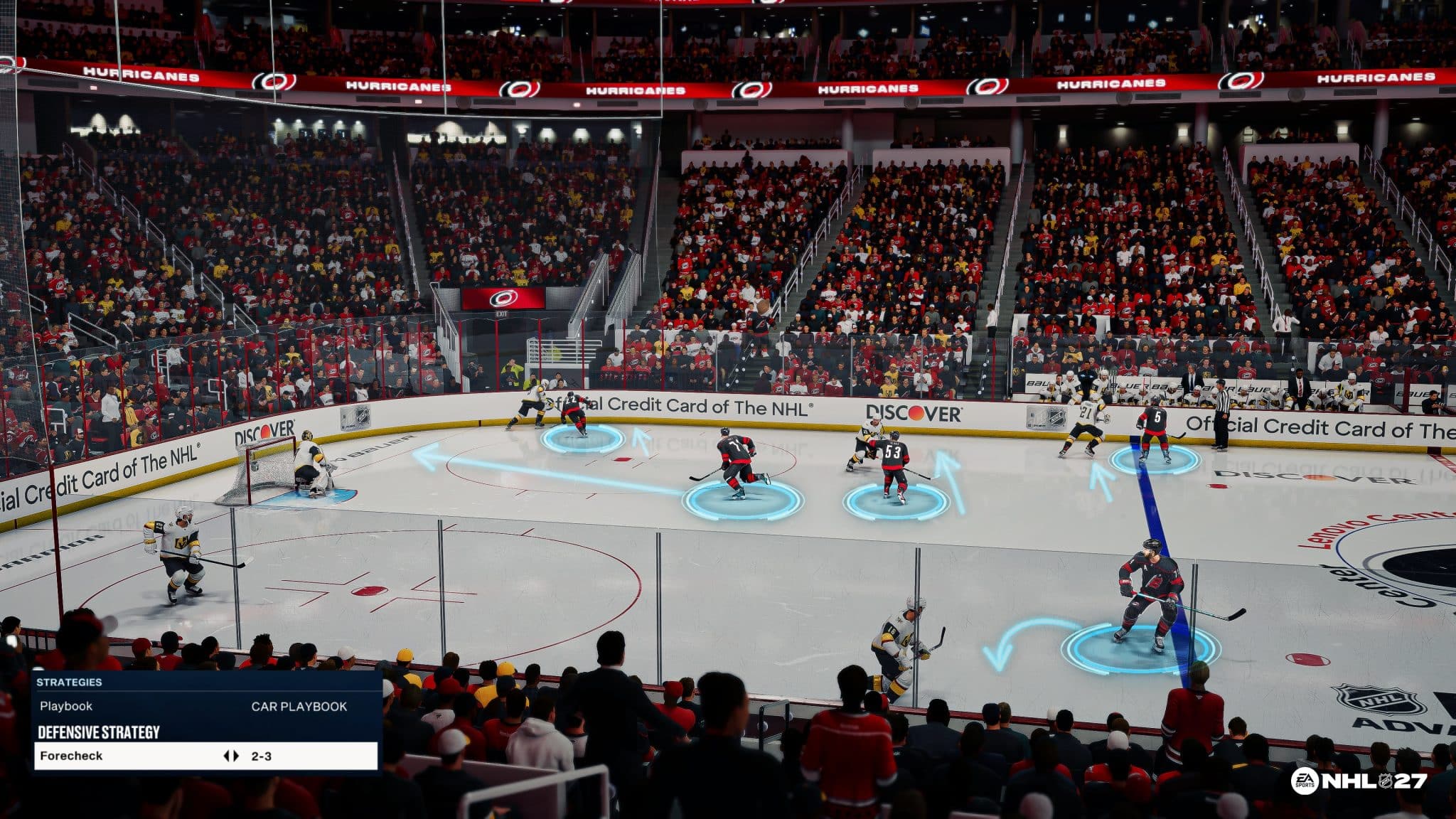 Nhl 27 gameplay con playbook di squadra