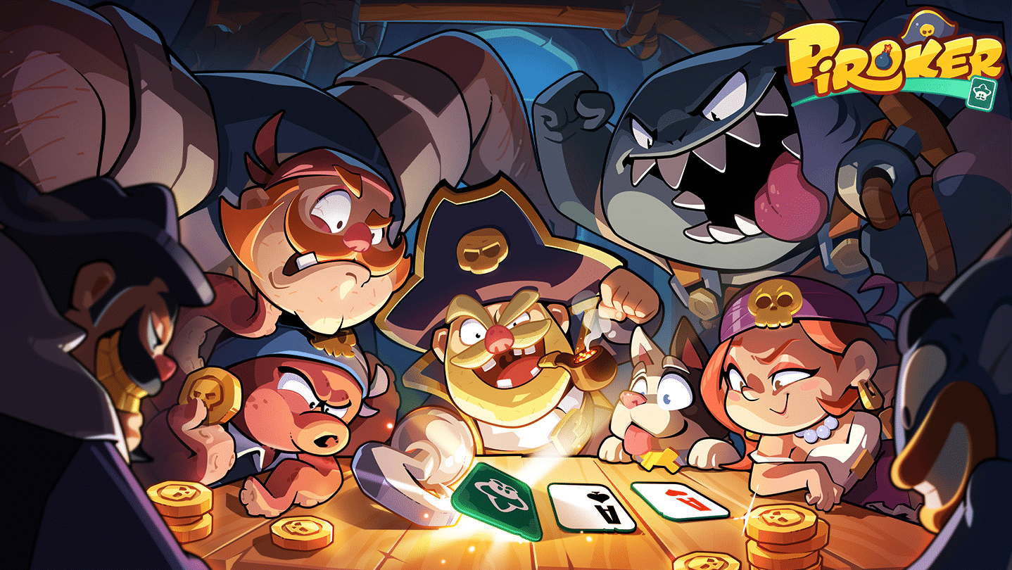 Piroker: demo e playtest steam, italiano e requisiti pc Piroker artwork ufficiale steam con pirati e carte da poker