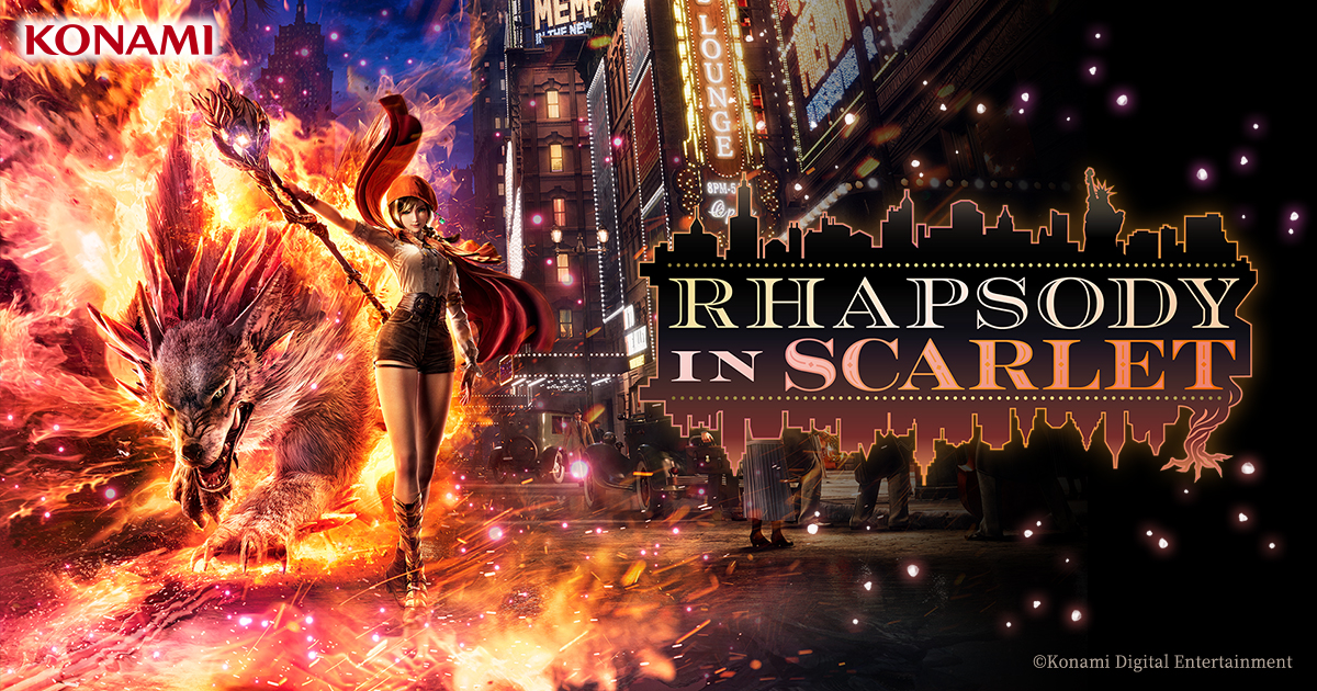 Rhapsody in scarlet, key art ufficiale konami