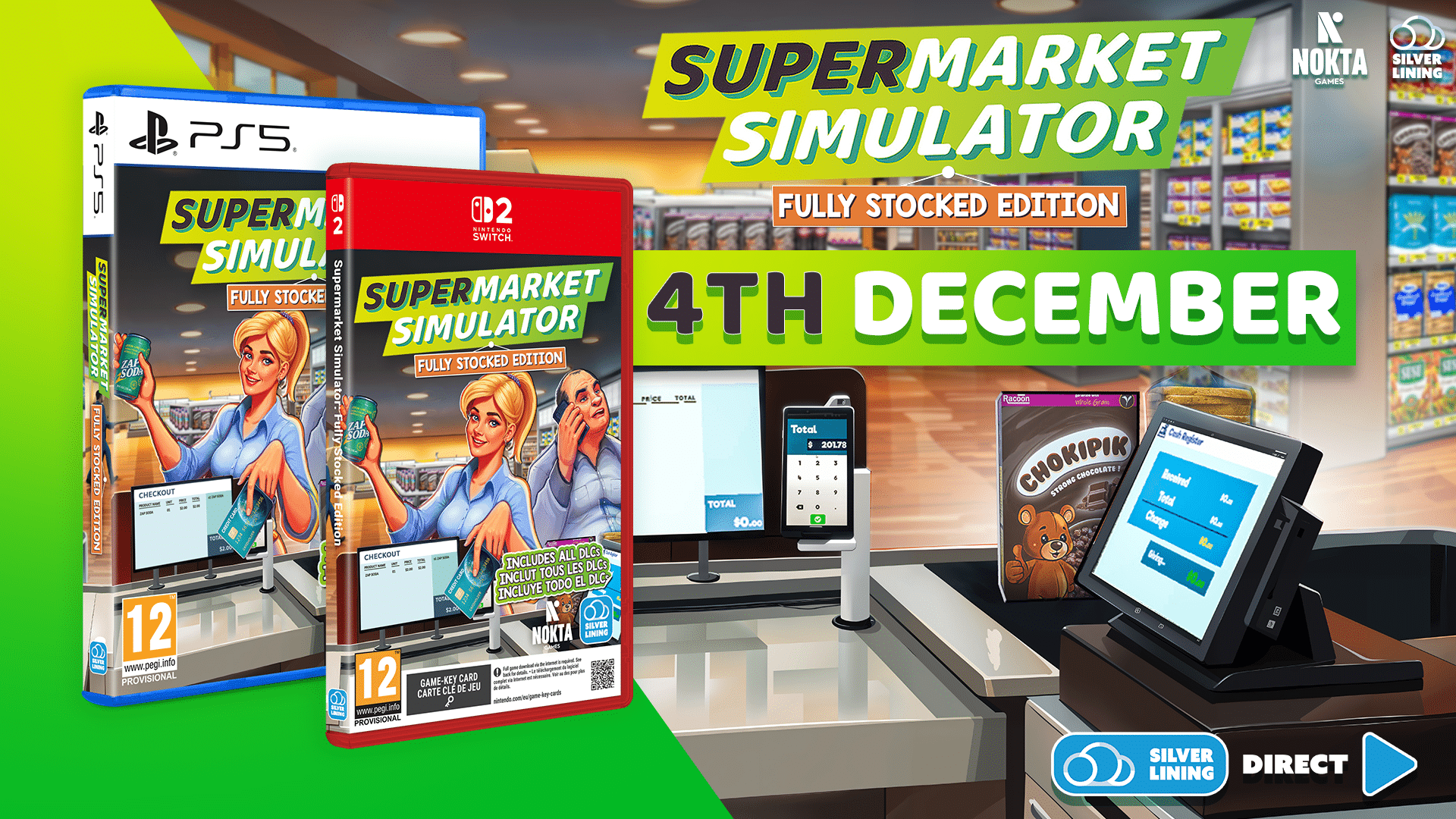 Supermarket simulator fully stocked edition: data, prezzo e contenuti Supermarket simulator fully stocked edition ps5 e switch 2