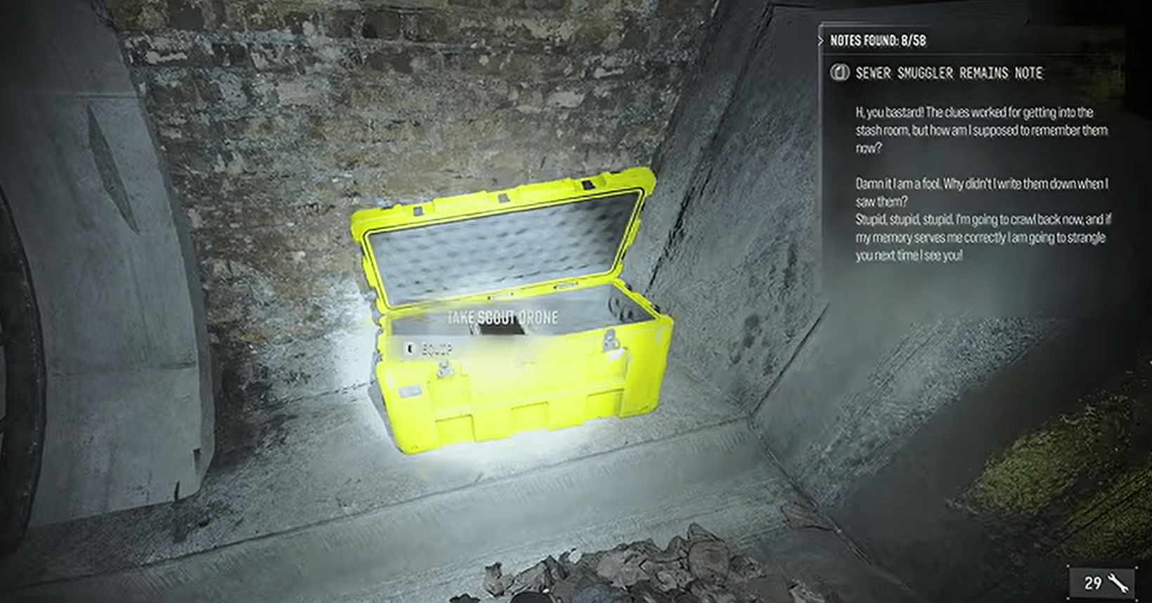 Modern warfare 4 stranded cassa gialla 2 aperta nelle fognature