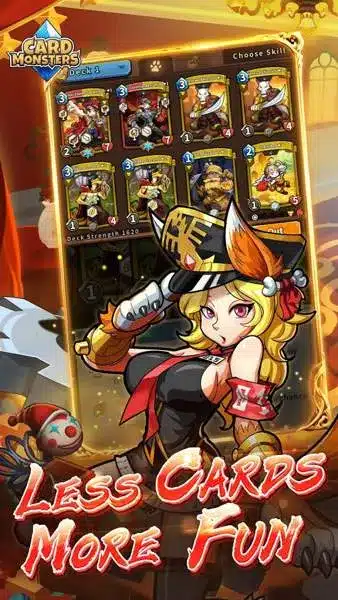 Card monsters su android: download, acquisti e battaglie Card monsters, schermata ufficiale delle battaglie