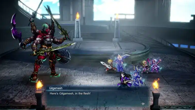 Il gruppo di Final Fantasy Resonance con le Vision al proprio fianco
