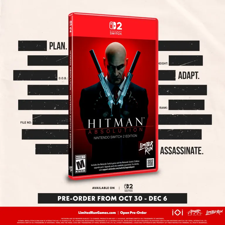 Hitman absolution switch 2 fisico: cartuccia, preordini e prezzo