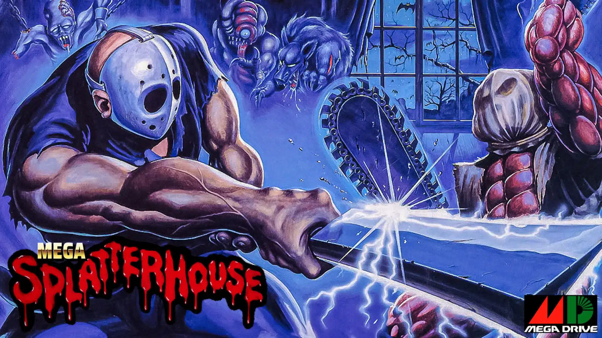 Mega splatterhouse fan port per sega mega drive