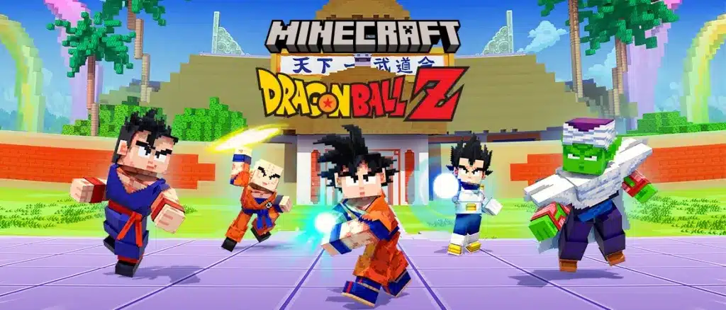 Minecraft dragon ball z, immagine ufficiale del dlc
