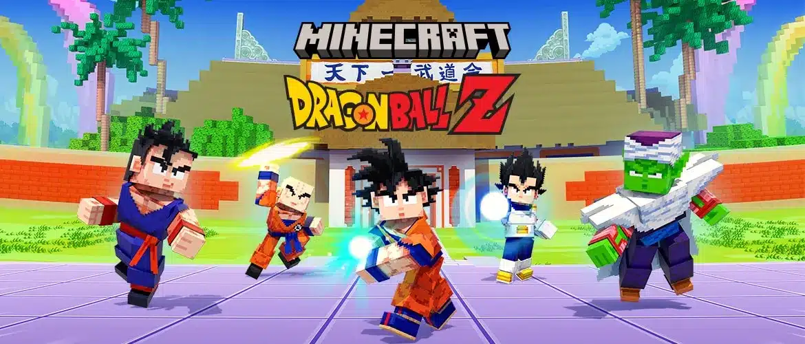 Minecraft dragon ball z, immagine ufficiale del dlc
