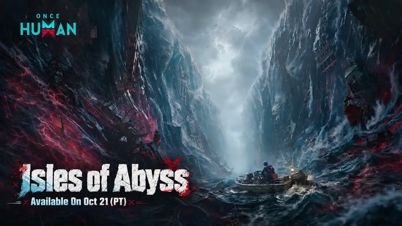 Once human: come sbloccare the sunken lord in isles of abyss Once human isles of abyss, immagine ufficiale dello scenario oceanico