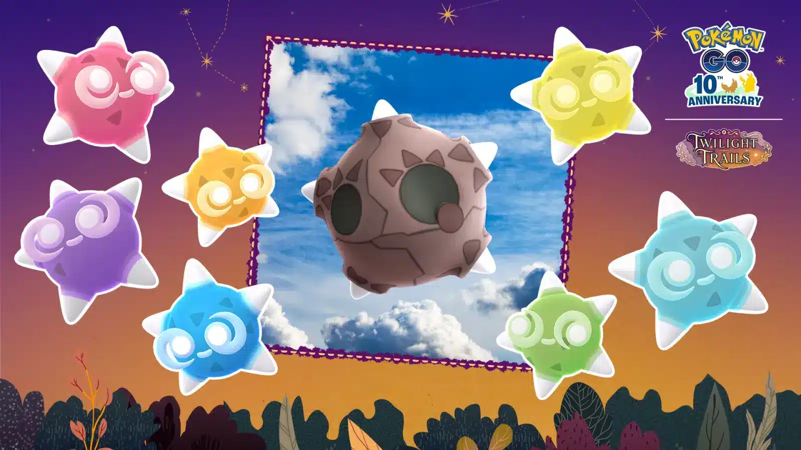 Pokémon go: minior è vietato? Dove puoi usarlo Minior nel visual ufficiale delle piogge di meteoriti di pokémon go
