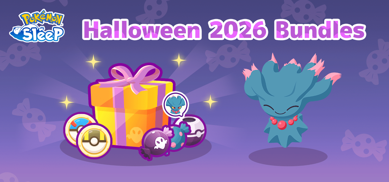 Pacchetti halloween 2026 di pokémon sleep con aromi e biscotti