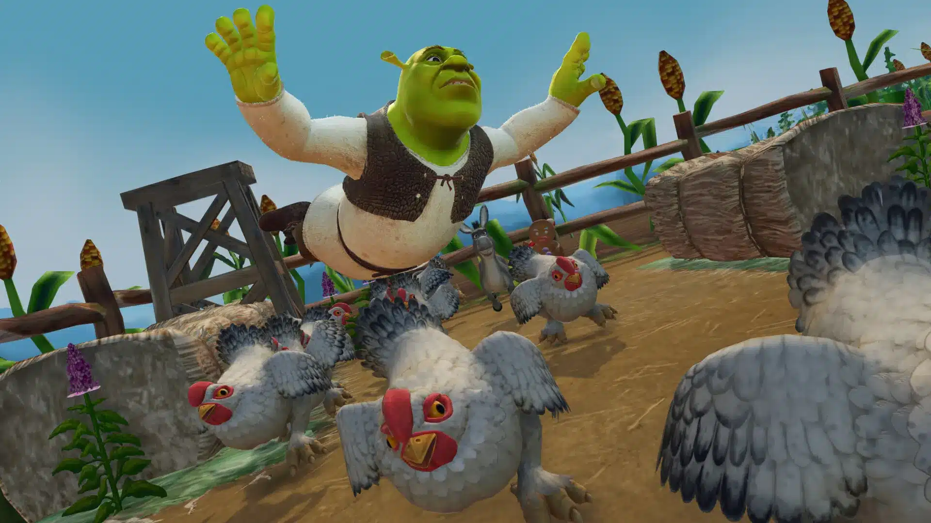 Shrek 2 remastered: uscita xbox, co-op e game pass Shrek 2 remastered, una scena dell'avventura nella versione pc