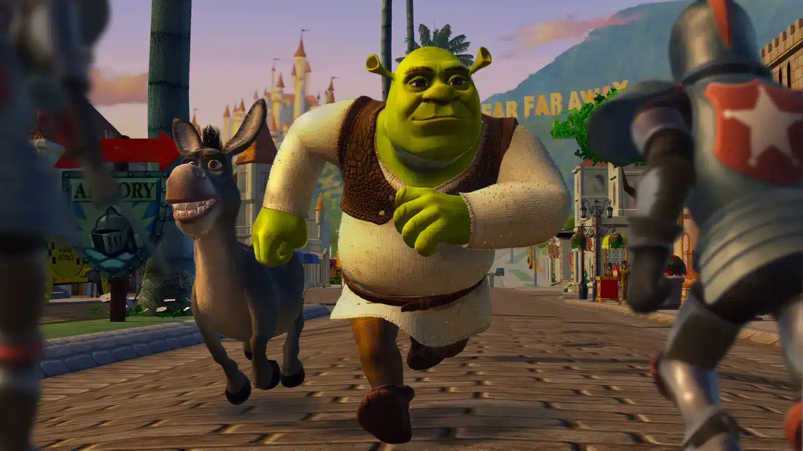 Shrek 2 remastered: uscita xbox, co-op e game pass Shrek 2 remastered, screenshot ufficiale pubblicato da aspyr