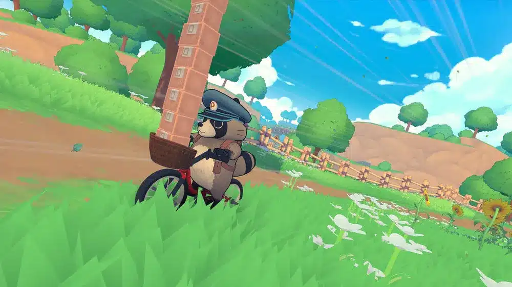 Tanuki pon's summer: game pass, italiano e upgrade switch 2 Tanuki pon's summer, il protagonista nel villaggio
