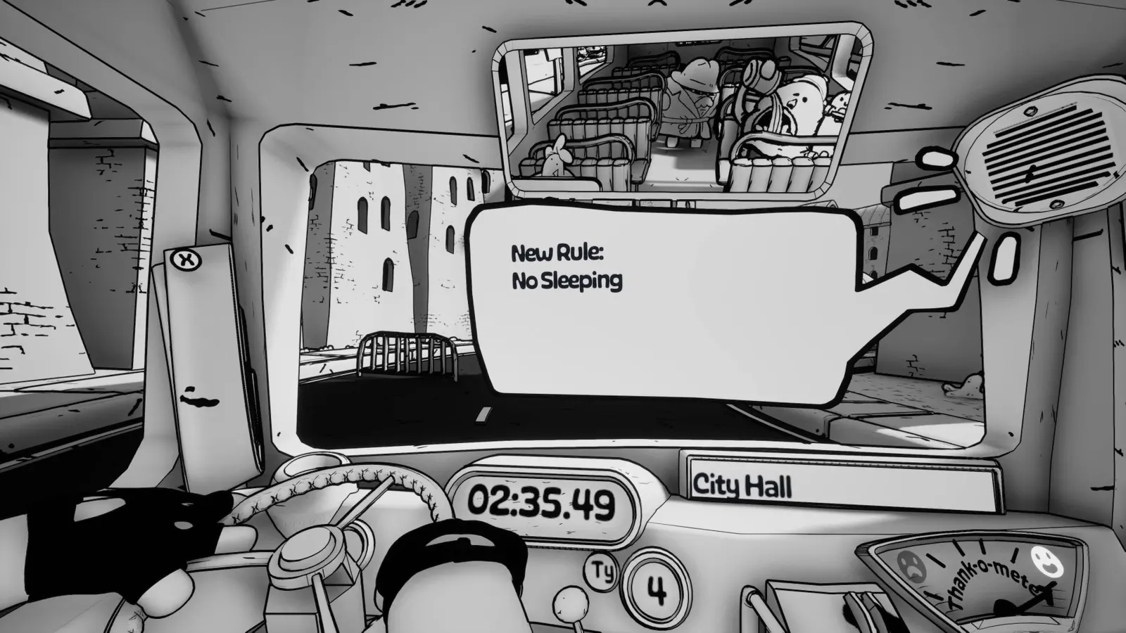 Thank you bus driver: data, italiano, game pass e steam deck Thank you bus driver, una nuova regola appare sul bus