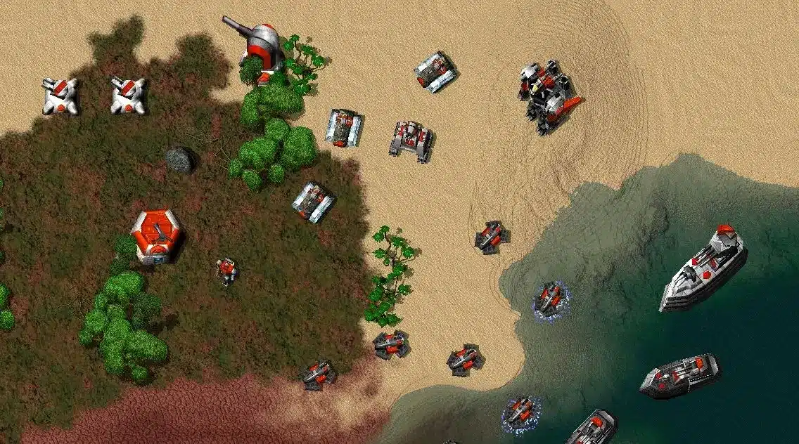 Total annihilation, schermata del gioco originale del 1997