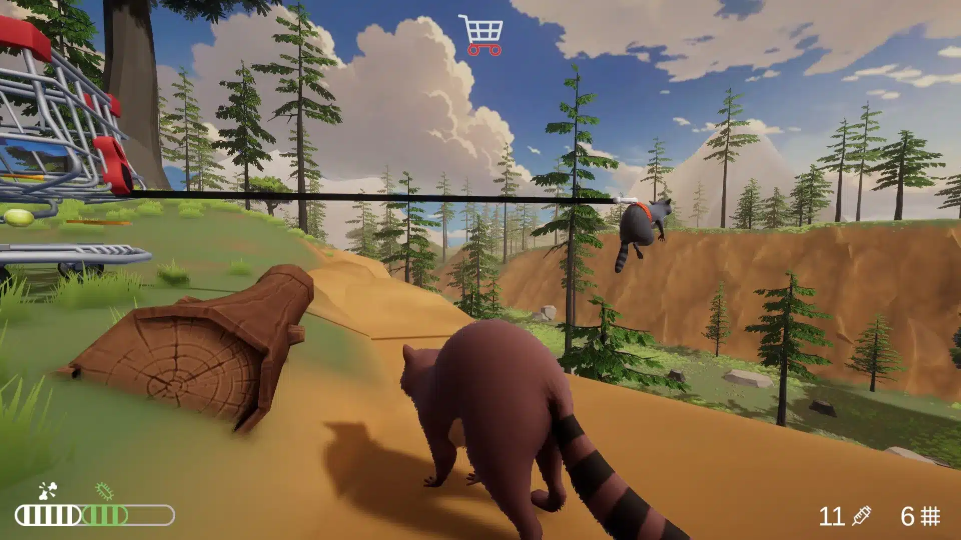 Trash day: co-op fino a 6, italiano e demo prima dell'uscita Trash day, gameplay con procioni e carrello