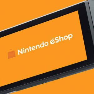 Nintendo Switch con logo eShop